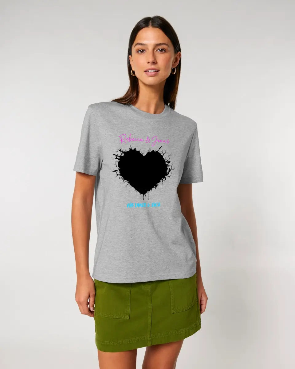 Dein Bild im "Wild-Heart" Design (personalisierbar) - Unisex Premium T-Shirt XS-5XL aus Bio-Baumwolle für Damen & Herren