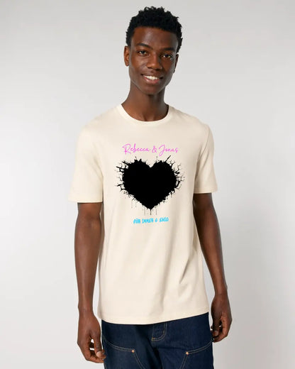 Your picture in the "Wild-Heart" design (customizable) - Unisex Premium T-Shirt XS-5XL made of organic cotton for women &amp; men