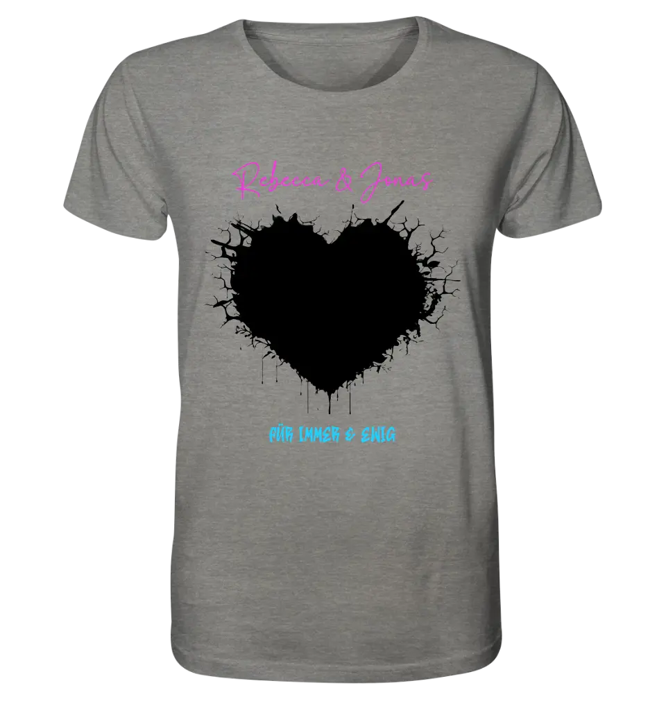 Dein Bild im "Wild-Heart" Design (personalisierbar) - Unisex Premium T-Shirt XS-5XL aus Bio-Baumwolle für Damen & Herren