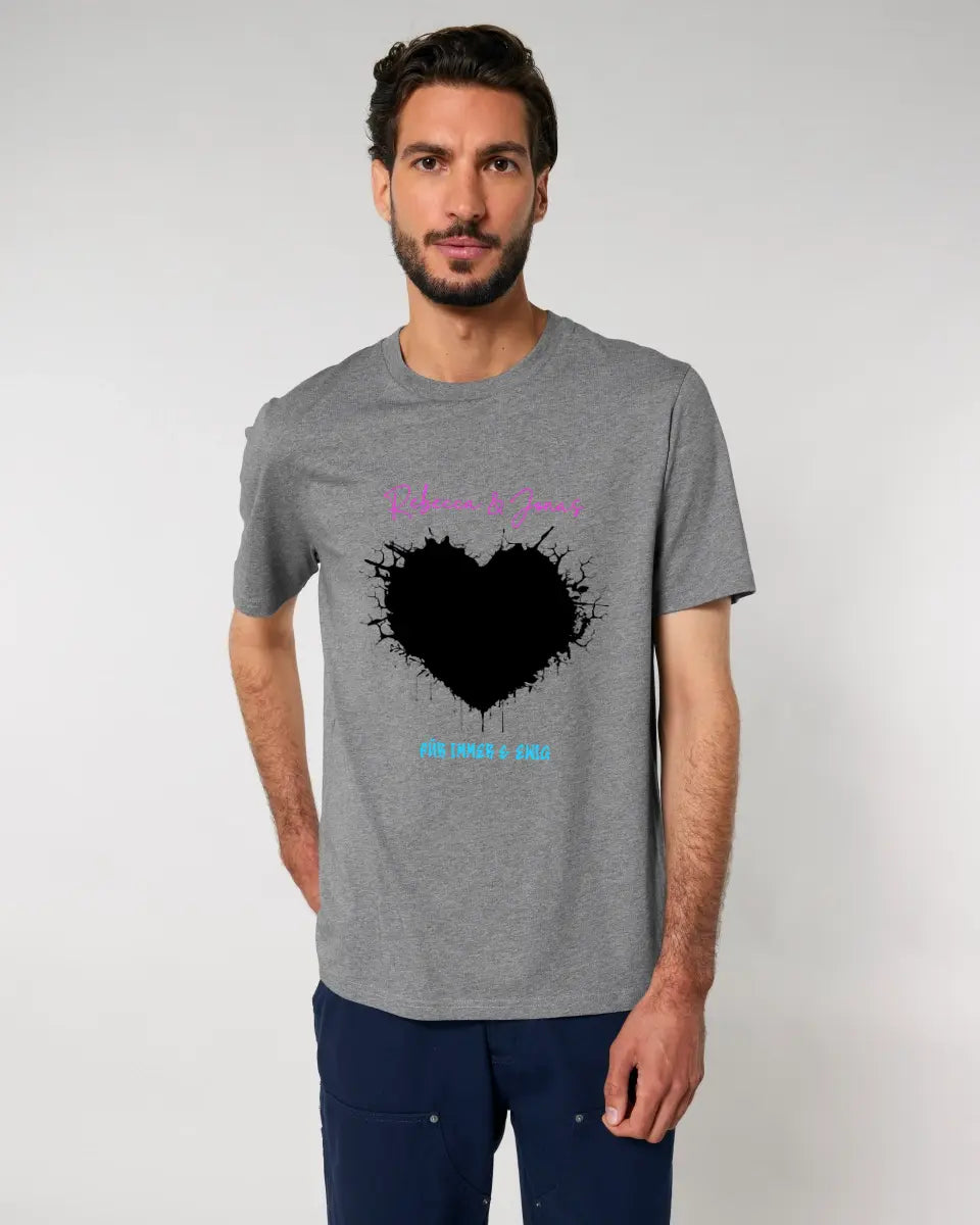 Your picture in the "Wild-Heart" design (customizable) - Unisex Premium T-Shirt XS-5XL made of organic cotton for women &amp; men