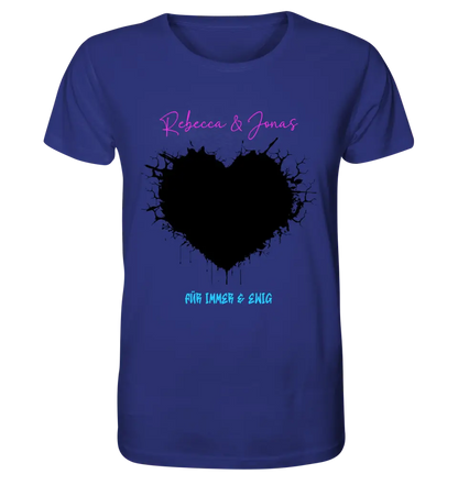 Dein Bild im "Wild-Heart" Design (personalisierbar) - Unisex Premium T-Shirt XS-5XL aus Bio-Baumwolle für Damen & Herren