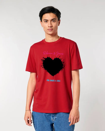 Dein Bild im "Wild-Heart" Design (personalisierbar) - Unisex Premium T-Shirt XS-5XL aus Bio-Baumwolle für Damen & Herren