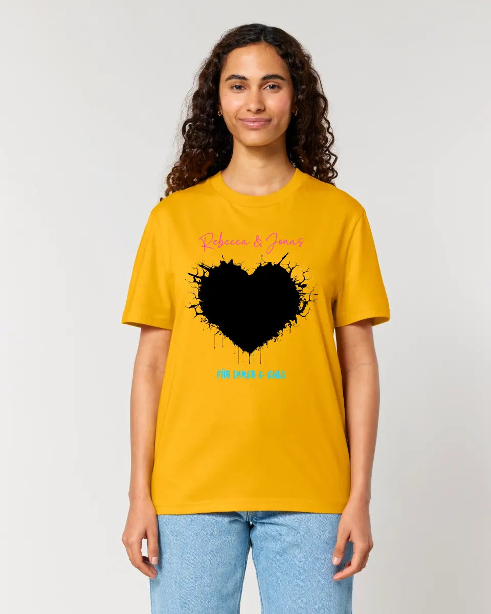 Dein Bild im "Wild-Heart" Design (personalisierbar) - Unisex Premium T-Shirt XS-5XL aus Bio-Baumwolle für Damen & Herren