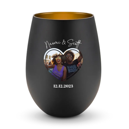 Your picture in "Couple Heart" design • Lantern