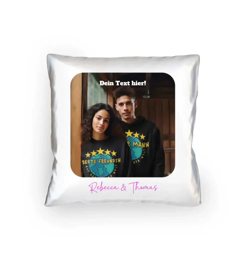 Your picture in square shape - cushion 40x40 cm