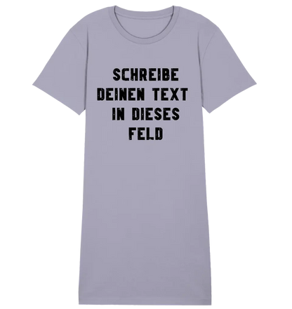 "TEXTBLOCK" Schreibe was du willst! • Ladies Premium T-Shirt Kleid aus Bio-Baumwolle S-2XL