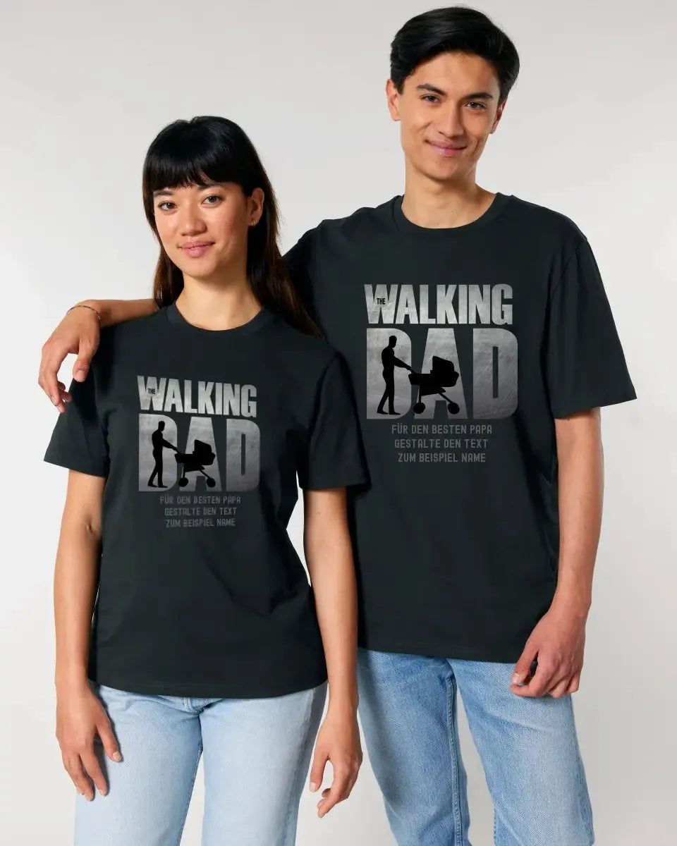 The Walking Dad 1 • Unisex Premium T-Shirt XS-5XL aus Bio-Baumwolle für Damen & Herren • Motivprodukt • personalisiert