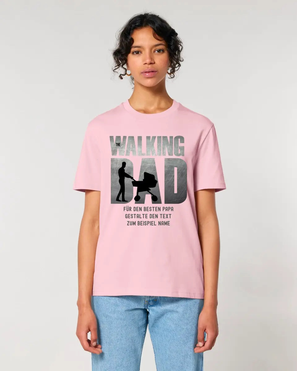 The Walking Dad 1 • Unisex Premium T-Shirt XS-5XL aus Bio-Baumwolle für Damen & Herren • Motivprodukt • personalisiert