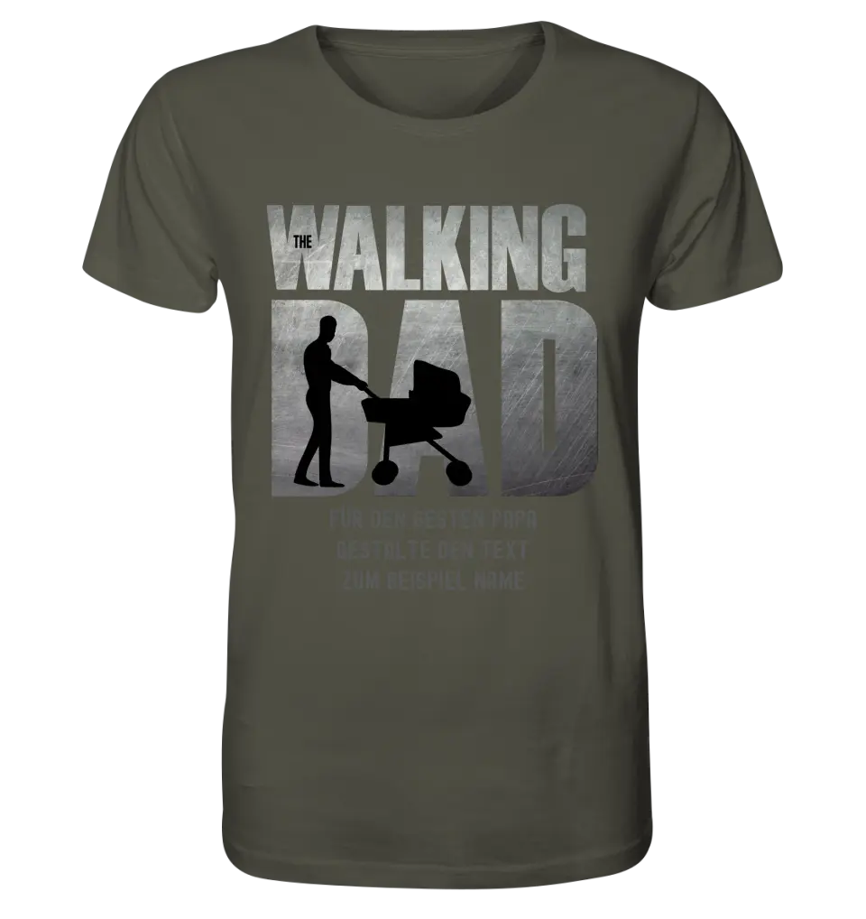 The Walking Dad 1 • Unisex Premium T-Shirt XS-5XL aus Bio-Baumwolle für Damen & Herren • Motivprodukt • personalisiert