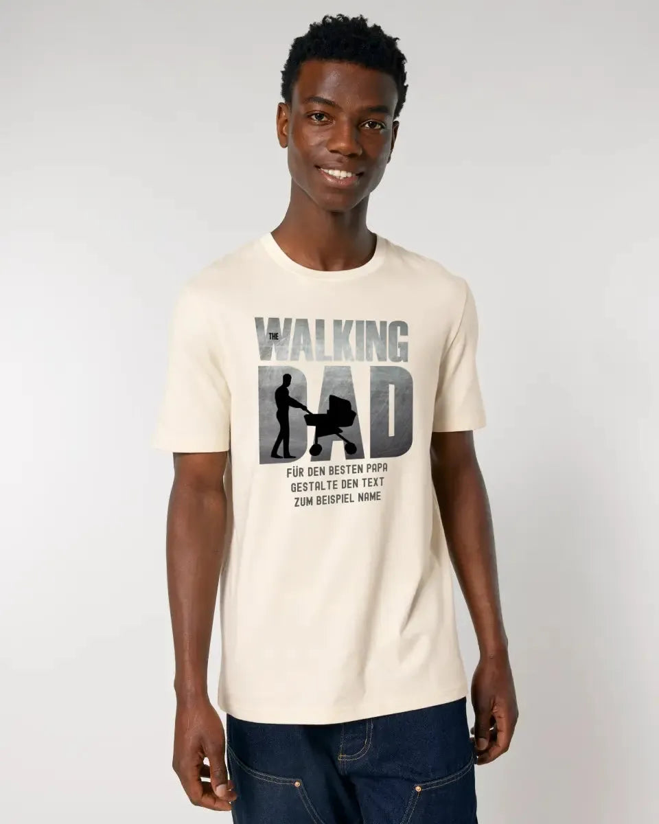 The Walking Dad 1 • Unisex Premium T-Shirt XS-5XL aus Bio-Baumwolle für Damen & Herren • Motivprodukt • personalisiert