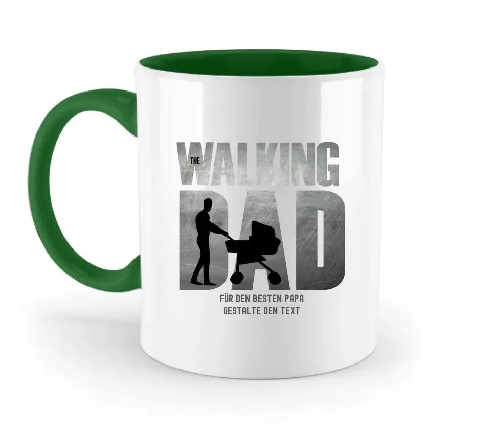 The Walking Dad 1 • zweifarbige Tasse • Motivprodukt • personalisiert