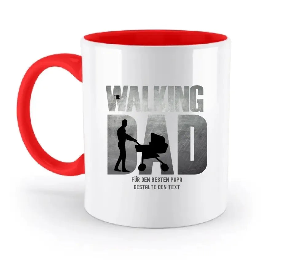 The Walking Dad 1 • two-tone mug • motif product • personalized