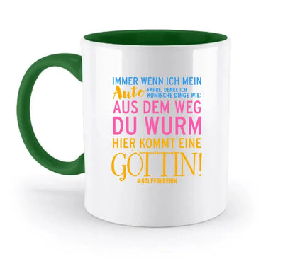 Whenever I car • goddess • two-tone mug • exclusive design • personalized