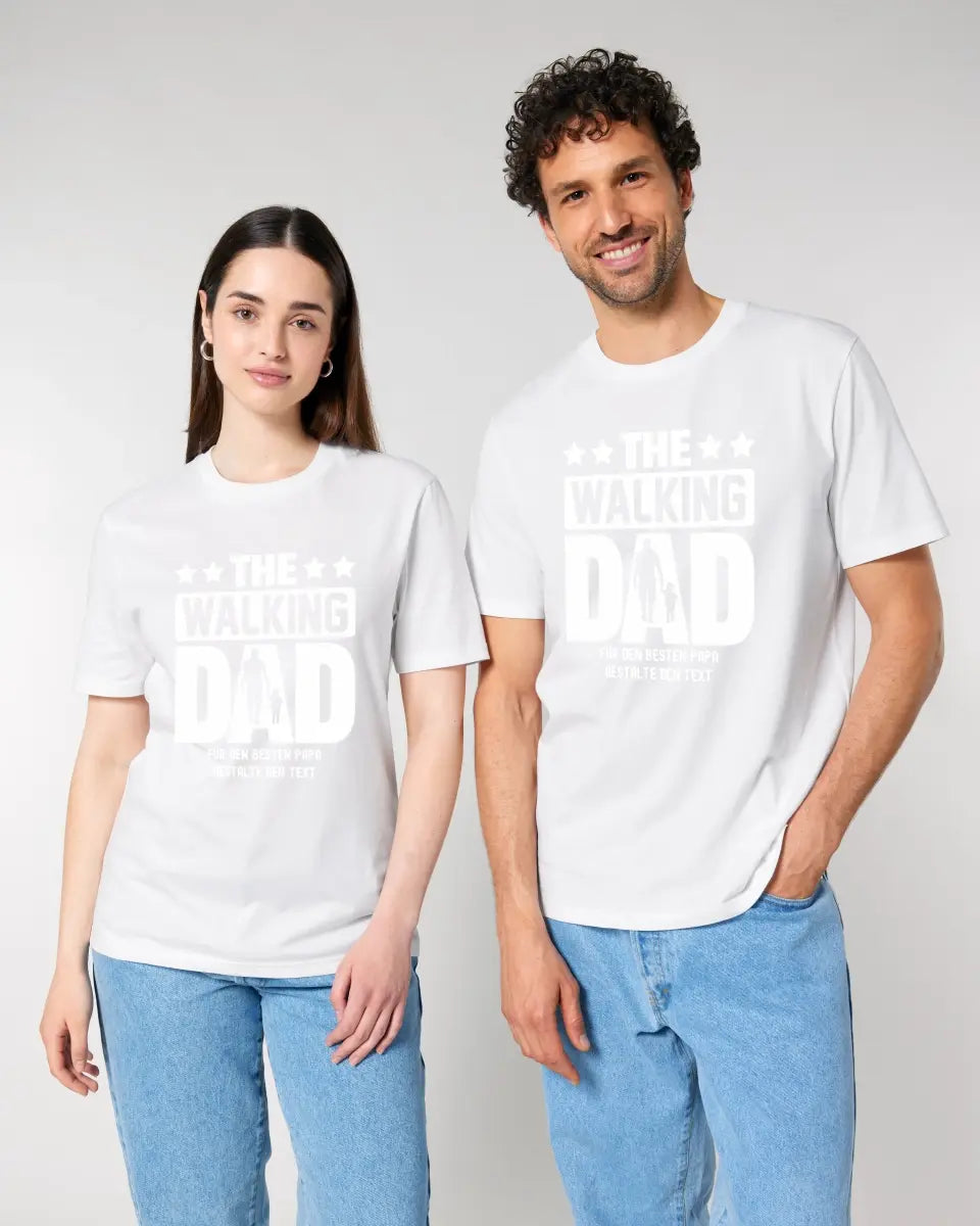 The Walking Dad 2 • Unisex Premium T-Shirt XS-5XL aus Bio-Baumwolle für Damen & Herren • Motivprodukt • personalisiert