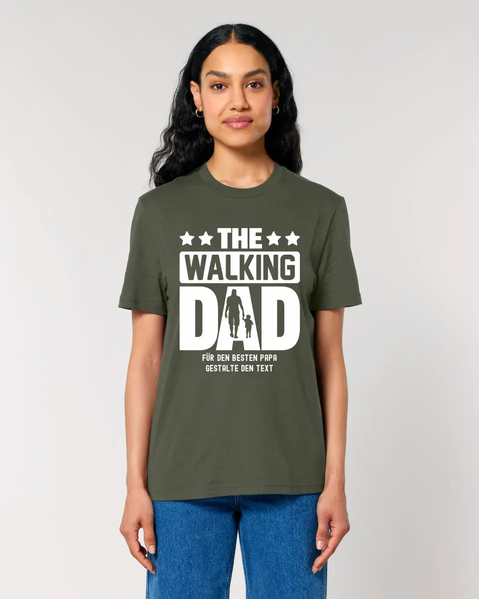 The Walking Dad 2 • Unisex Premium T-Shirt XS-5XL aus Bio-Baumwolle für Damen & Herren • Motivprodukt • personalisiert