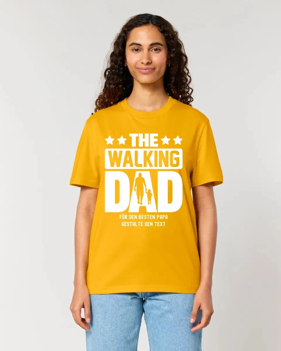 The Walking Dad 2 • Unisex Premium T-Shirt XS-5XL aus Bio-Baumwolle für Damen & Herren • Motivprodukt • personalisiert