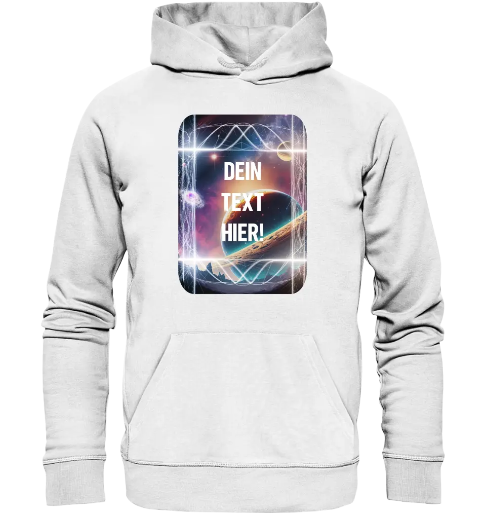 Textblock • Universum • Unisex Premium Hoodie XS-5XL aus Bio-Baumwolle für Damen & Herren • Exklusivdesign • personalisiert