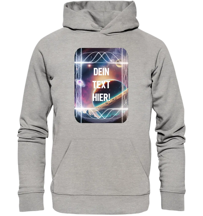 Textblock • Universum • Unisex Premium Hoodie XS-5XL aus Bio-Baumwolle für Damen & Herren • Exklusivdesign • personalisiert