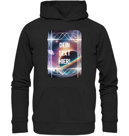 Textblock • Universum • Unisex Premium Hoodie XS-5XL aus Bio-Baumwolle für Damen & Herren • Exklusivdesign • personalisiert