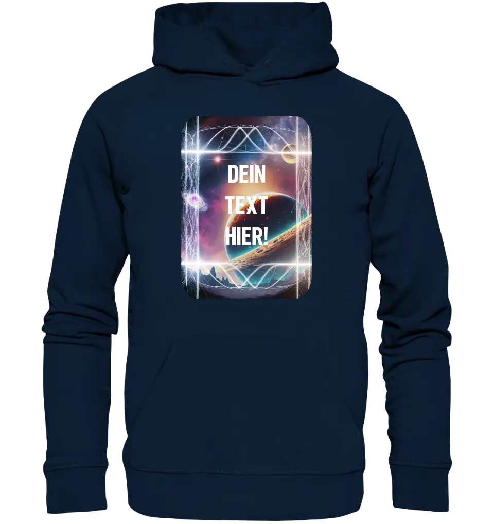 Textblock • Universum • Unisex Premium Hoodie XS-5XL aus Bio-Baumwolle für Damen & Herren • Exklusivdesign • personalisiert