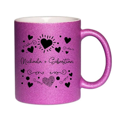 LOVE DESIGN 1 - Glitter cup without color gradient