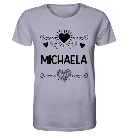 LOVE DESIGN 2 (personaliserbar) - Unisex Premium T-Shirt XS-5XL aus Bio-Baumwolle für Damen & Herren