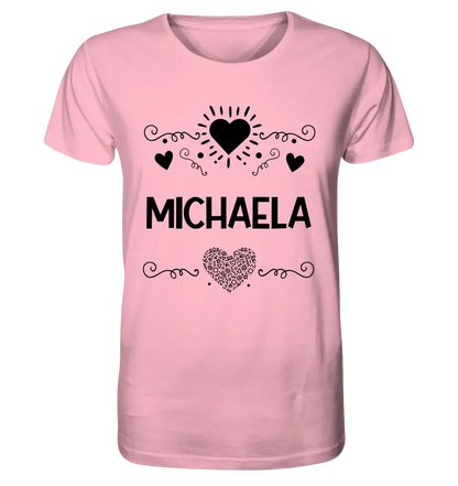 LOVE DESIGN 2 personaliserbar - Unisex Premium T-Shirt XS-5XL aus Bio-Baumwolle für Damen & Herren