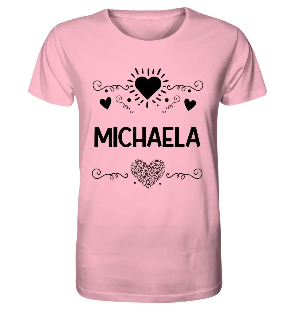 LOVE DESIGN 2 (personaliserbar) - Unisex Premium T-Shirt XS-5XL aus Bio-Baumwolle für Damen & Herren