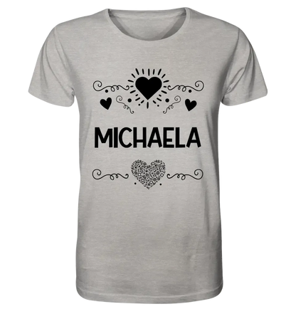 LOVE DESIGN 2 (personaliserbar) - Unisex Premium T-Shirt XS-5XL aus Bio-Baumwolle für Damen & Herren