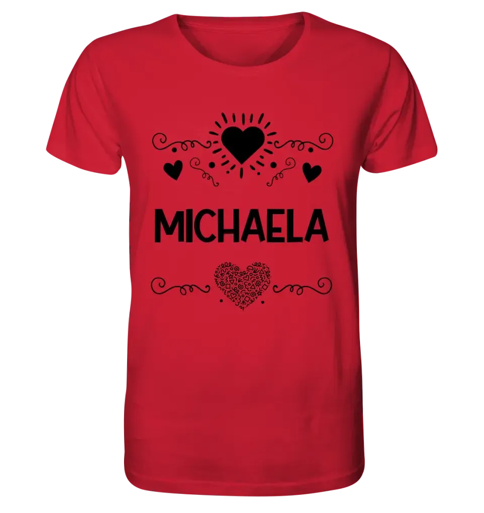 LOVE DESIGN 2 personaliserbar - Unisex Premium T-Shirt XS-5XL aus Bio-Baumwolle für Damen & Herren