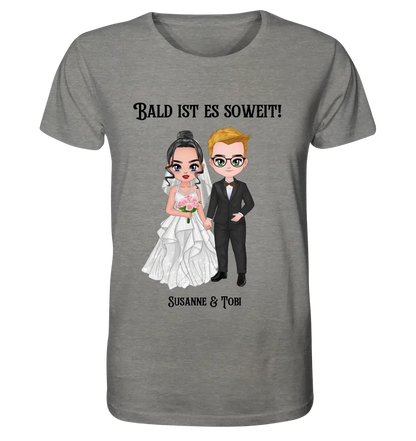 5in1: Wedding couple (customizable) - Unisex Premium T-Shirt XS-5XL made of organic cotton for women &amp; men