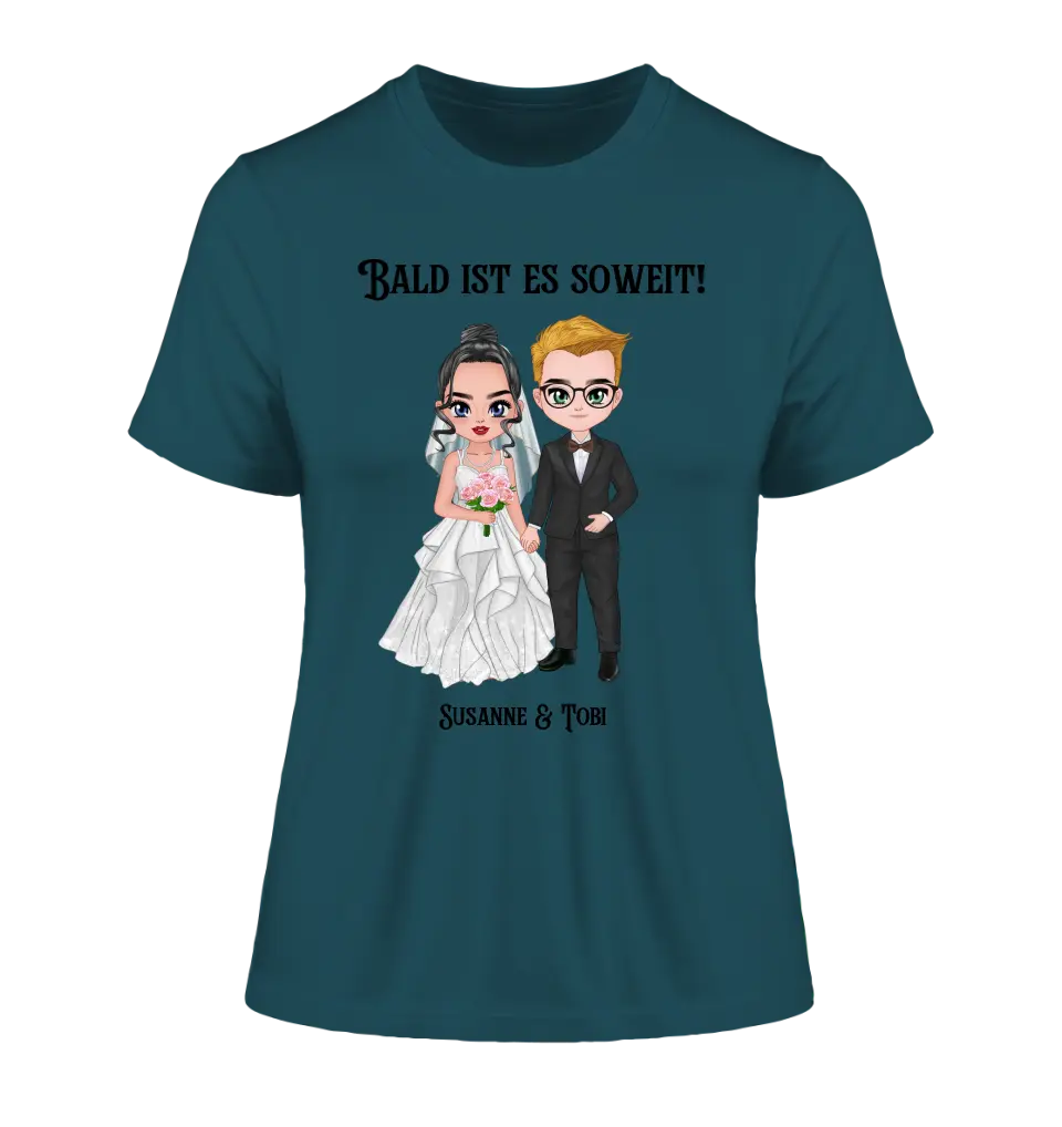 5in1: Wedding couple - Ladies Premium T-Shirt XS-2XL made of organic cotton for women