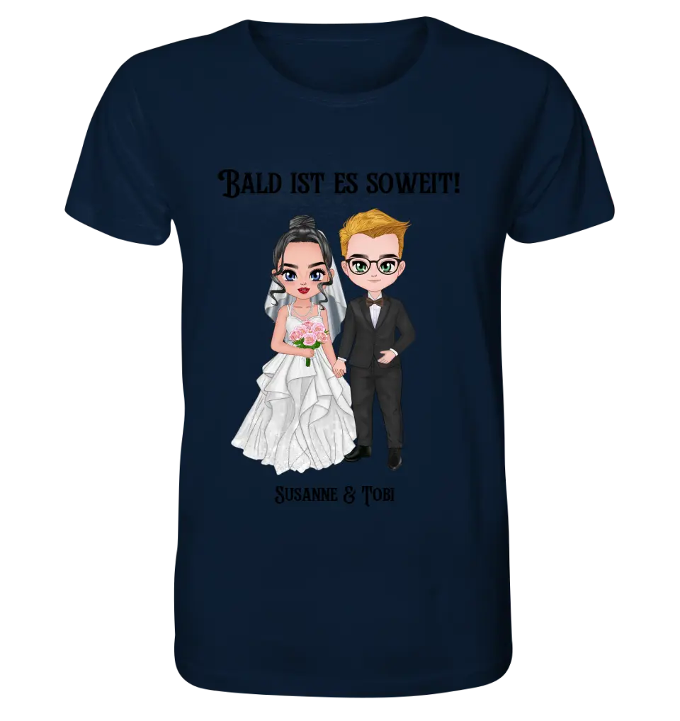 5in1: Wedding couple (customizable) - Unisex Premium T-Shirt XS-5XL made of organic cotton for women &amp; men