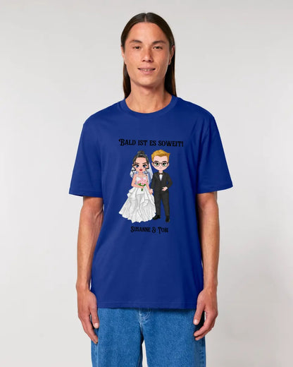 5in1: Wedding couple (customizable) - Unisex Premium T-Shirt XS-5XL made of organic cotton for women &amp; men