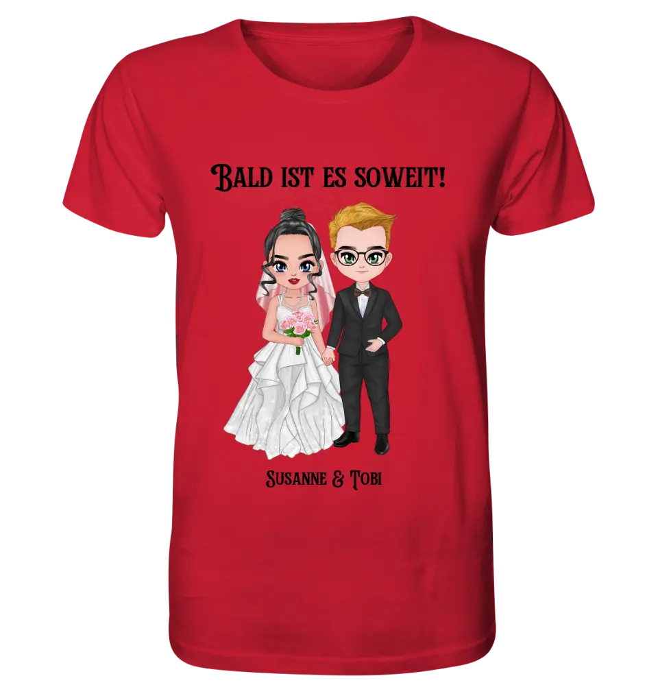 5in1: Wedding couple (customizable) - Unisex Premium T-Shirt XS-5XL made of organic cotton for women &amp; men