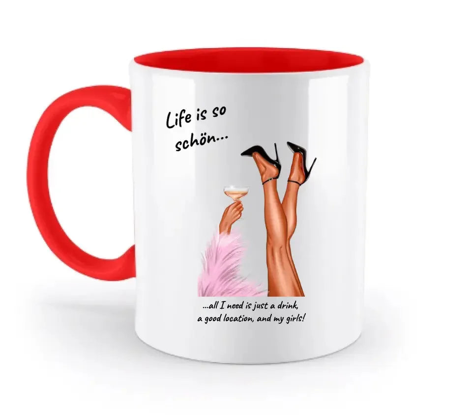 Party legs • zweifarbige Tasse  • Exklusivdesign • personalisiert