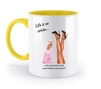 Party legs • zweifarbige Tasse  • Exklusivdesign • personalisiert