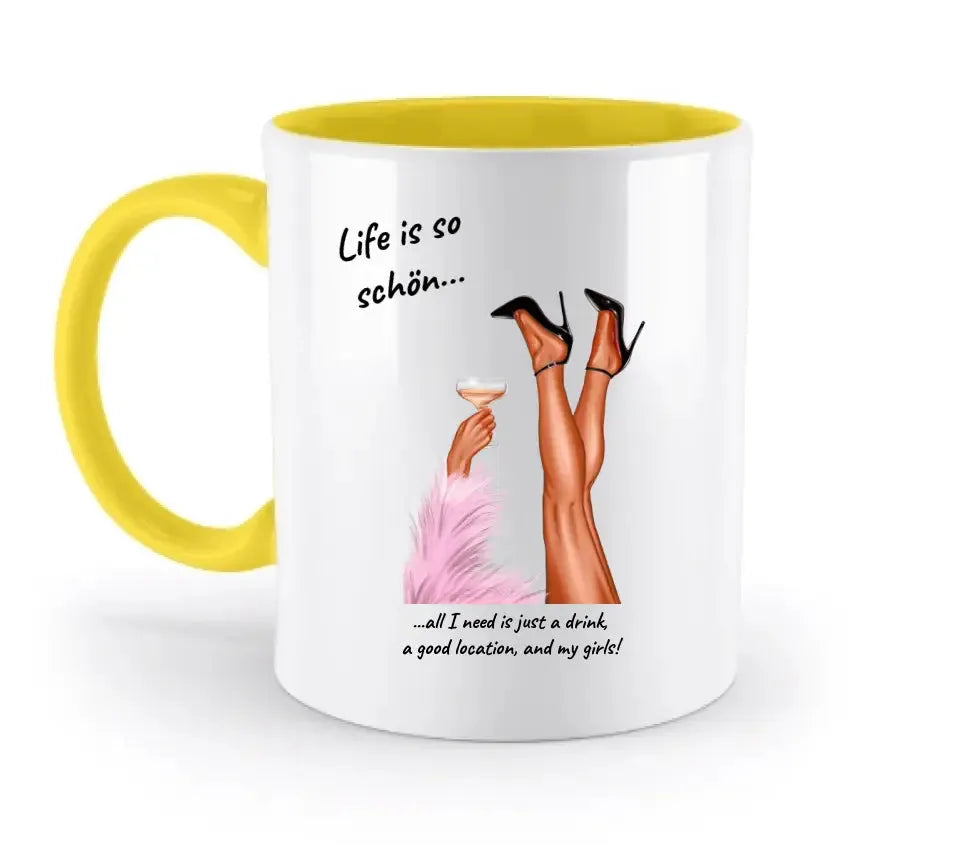 Party legs • two-tone mug • exclusive design • personalized