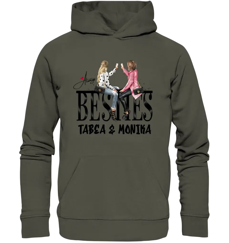 Girls on Text (Besties) • Unisex Premium Hoodie XS-5XL made of organic cotton for women &amp; men • Exclusive design • personalized