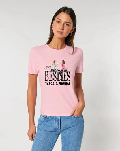 Girls on Text (Besties) • Ladies Premium T-Shirt XS-2XL aus Bio-Baumwolle für Damen • Exklusivdesign • personalisiert