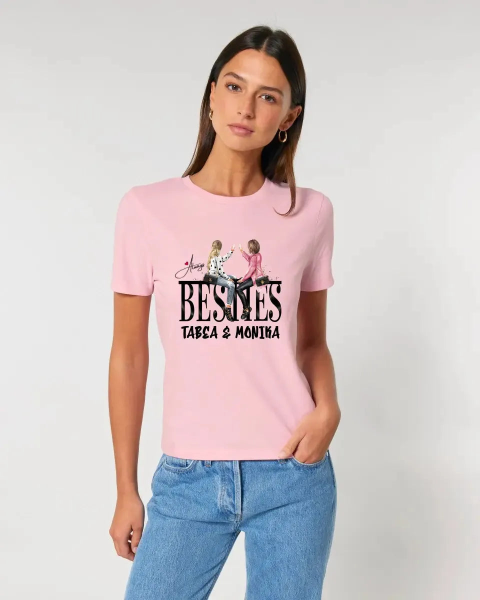 Girls on Text (Besties) • Ladies Premium T-Shirt XS-2XL made of organic cotton for women • Exclusive design • personalized