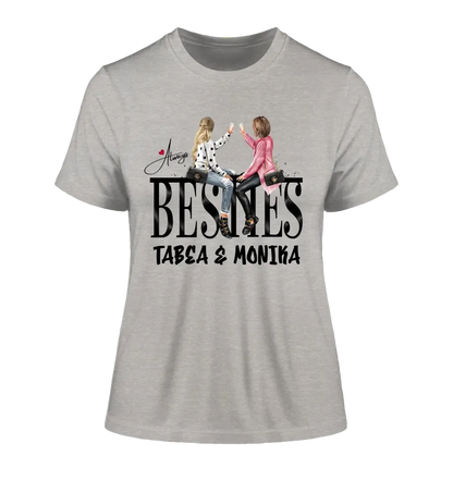 Girls on Text (Besties) • Ladies Premium T-Shirt XS-2XL aus Bio-Baumwolle für Damen • Exklusivdesign • personalisiert