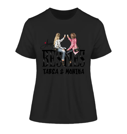 Girls on Text (Besties) • Ladies Premium T-Shirt XS-2XL aus Bio-Baumwolle für Damen • Exklusivdesign • personalisiert