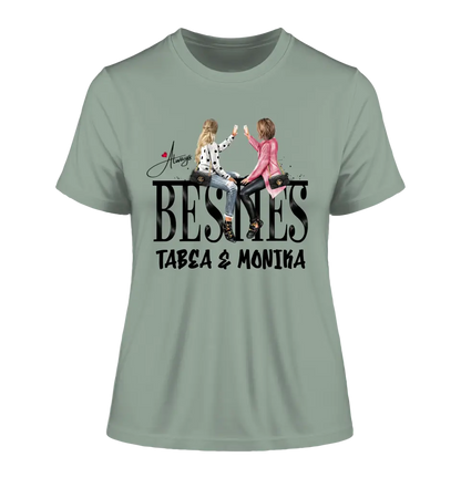 Girls on Text (Besties) • Ladies Premium T-Shirt XS-2XL aus Bio-Baumwolle für Damen • Exklusivdesign • personalisiert