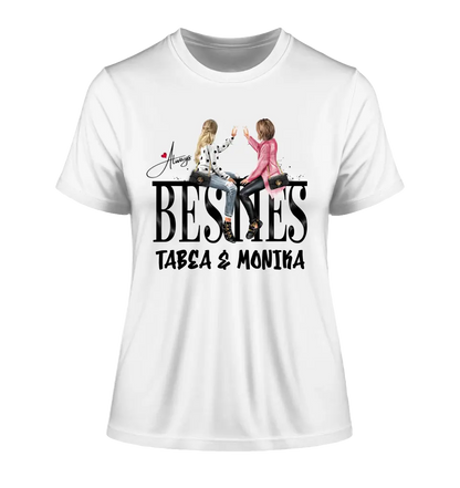 Girls on Text (Besties) • Ladies Premium T-Shirt XS-2XL aus Bio-Baumwolle für Damen • Exklusivdesign • personalisiert