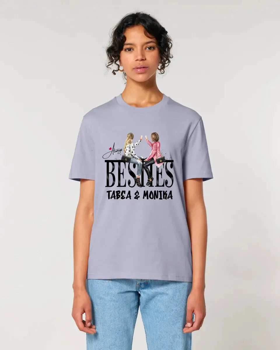 Girls on Text (Besties) • Unisex Premium T-Shirt XS-5XL aus Bio-Baumwolle für Damen & Herren • Exklusivdesign • personalisiert