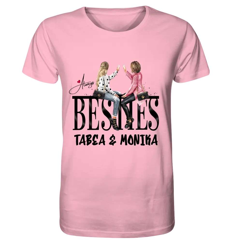 Girls on Text (Besties) • Unisex Premium T-Shirt XS-5XL made of organic cotton for women &amp; men • Exclusive design • personalized