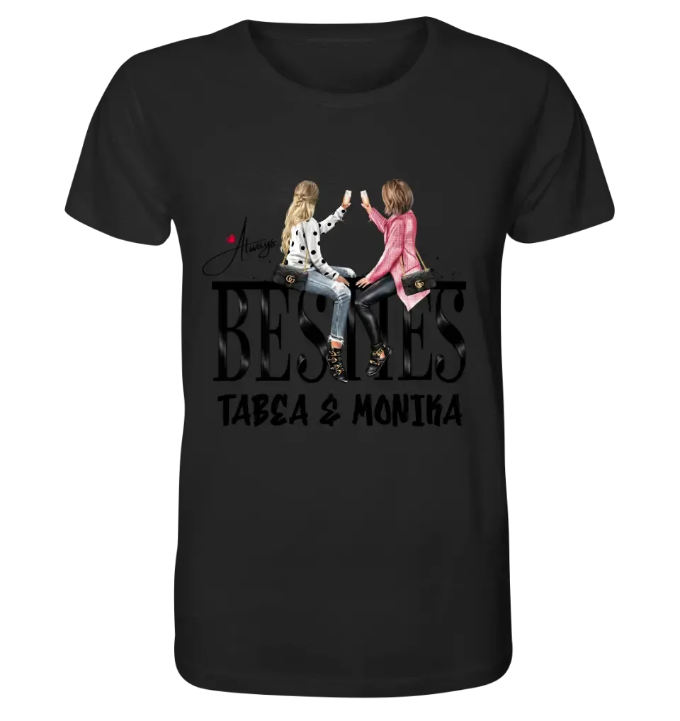 Girls on Text (Besties) • Unisex Premium T-Shirt XS-5XL aus Bio-Baumwolle für Damen & Herren • Exklusivdesign • personalisiert