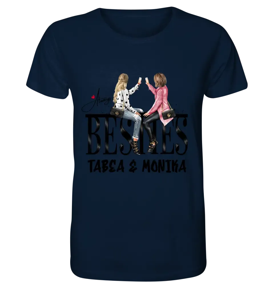 Girls on Text (Besties) • Unisex Premium T-Shirt XS-5XL aus Bio-Baumwolle für Damen & Herren • Exklusivdesign • personalisiert