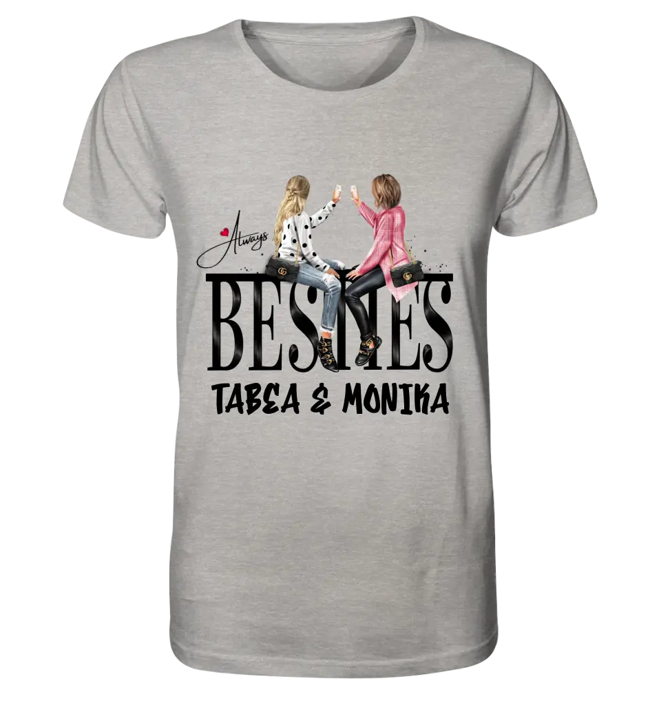 Girls on Text (Besties) • Unisex Premium T-Shirt XS-5XL made of organic cotton for women &amp; men • Exclusive design • personalized